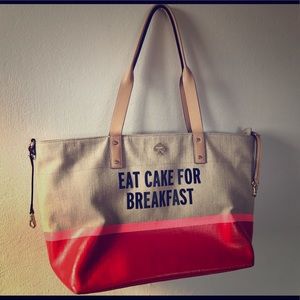 Kate Spade Eat Cake for Breakfast tote bag